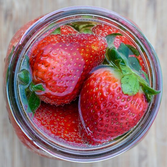 Champagne Infused Strawberries